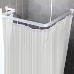 Euro Showers Bendi Curtain Rails white