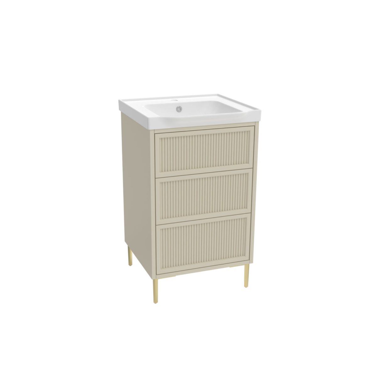 500 Freestanding Fluted Cabinet & Basin Stone - Image 1