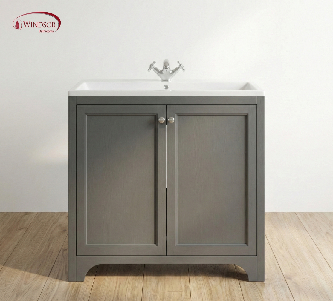 1 Wick 900 Floor Cabinet with Basin - Image 1
