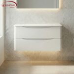 Elsa 700 Wall Hung Vanity Units Double Drawer with Worktop