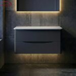 Elsa 800 Wall Hung Vanity Units Double Drawer with Worktop