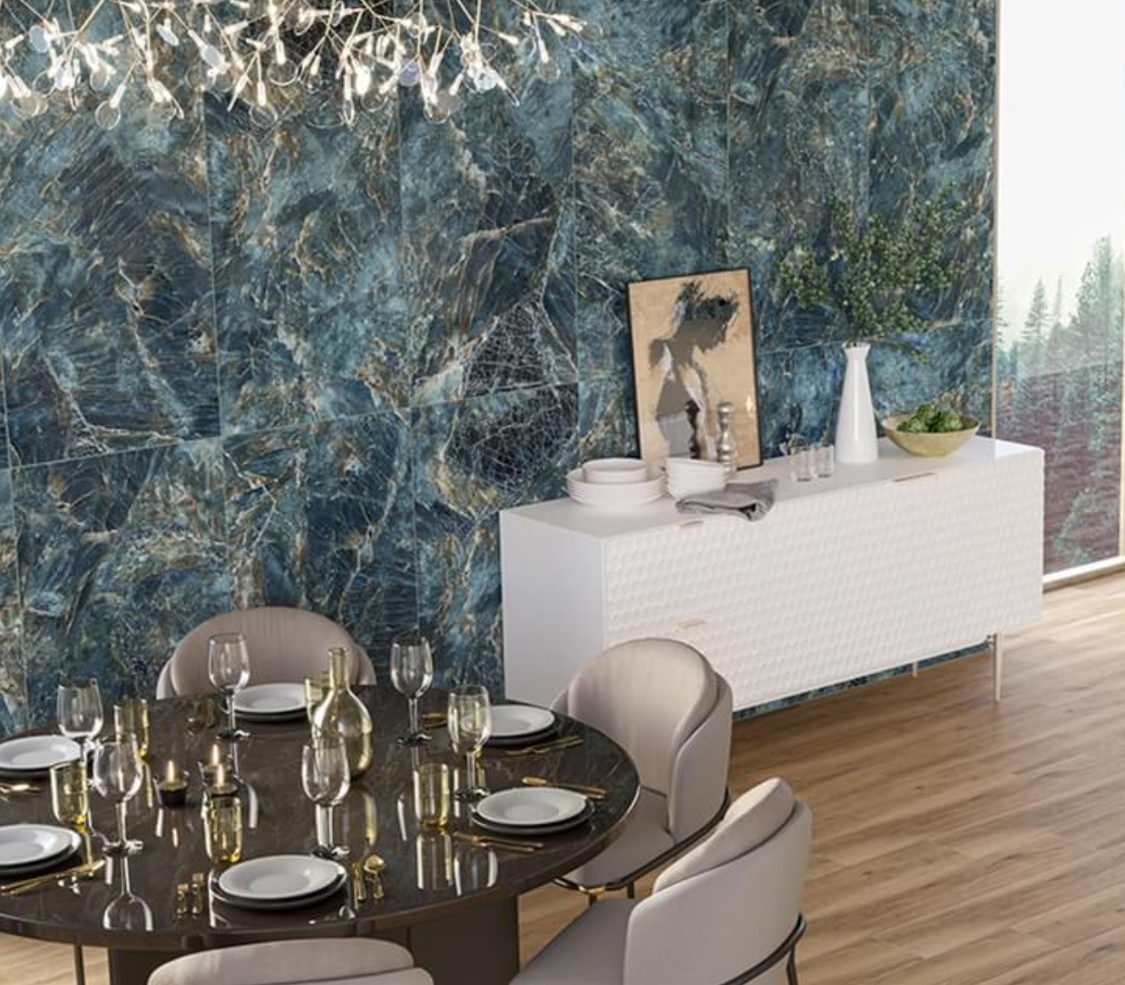 15 Atlantic Dark Blue Tiles 60 x 120 CM - Image 1