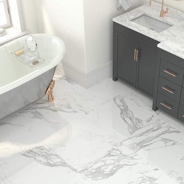 Eternal Matt White Porcelain Wall & Floor Tiles 30 x 60 CM