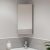 Mayfer Wall Hung Corner Single Door Mirror Cabinet - Image 2