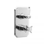 Shower Valves Traditional Twin Thermostatic Shower Valve 210 120 135