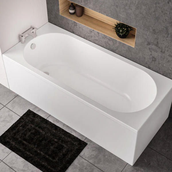 Straight Edge Single Ended Bath 1700