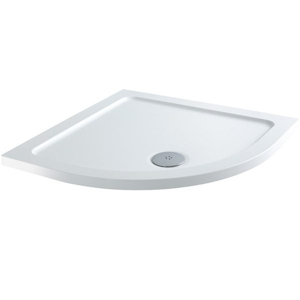 1000 x 1000 ABS Low Profile 550 Radius Shower Tray
