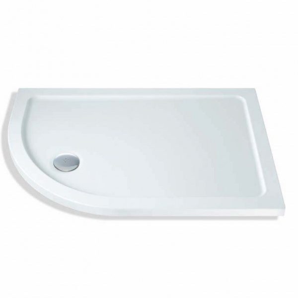1200 x 900 ABS Low Profile 550 Radius Left Hand Shower Tray