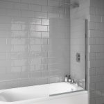 Square Edge 6mm Thick Bath Screen 1400 x 800