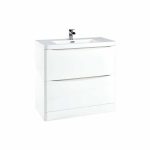 Borde 900 Floor Cabinet with Basin - 900w x 800h x 450d