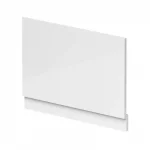 End Panel 800mm & Plinth High Gloss White