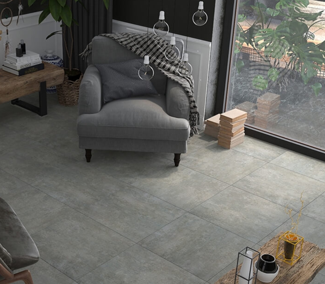5 Cemento Grey Wall & Floor Tiles 60 x 60 CM - Image 1