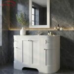 Wick 1200 Curved Floor Cabinet & Basin