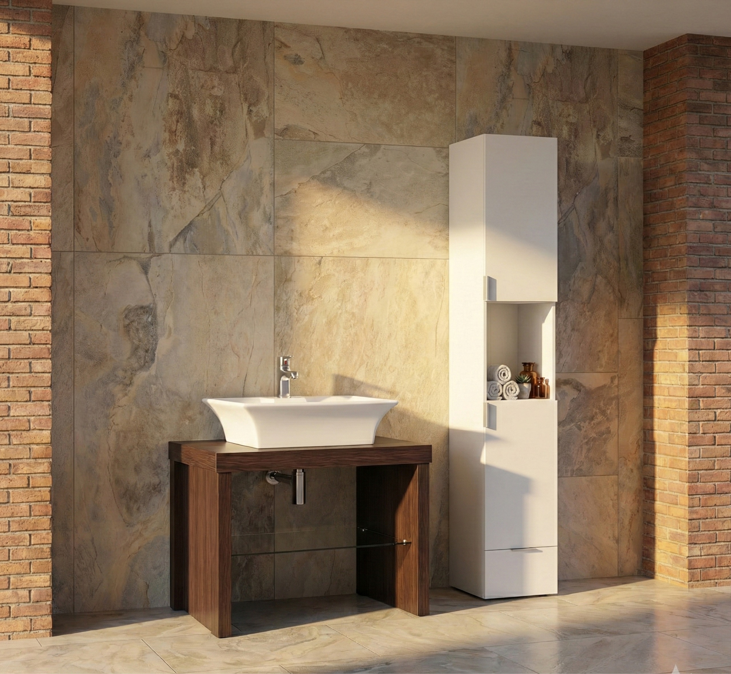 7 Keystone Brown Porcelain Wall and Floor Tiles 400 X 600 MM - Image 1