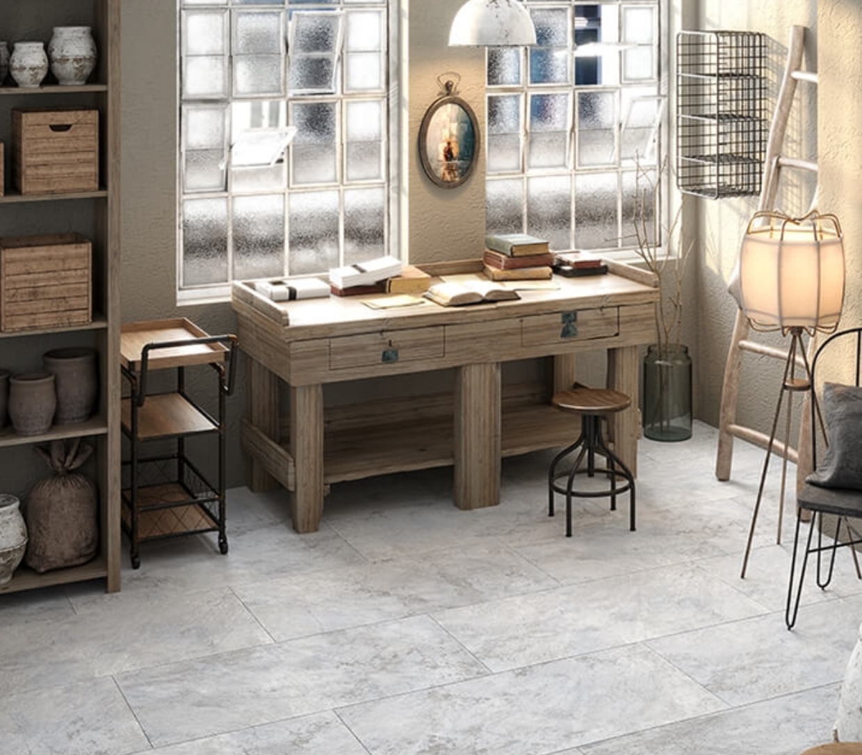 9 Patria Grey Matt Porcelain Floor Tiles 60 x 120 CM - Image 1