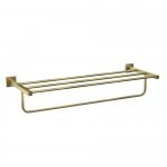 Jaquar Kubix Prime Towel Shelf 600mm Long with Lower Hangers, Stainless Steel