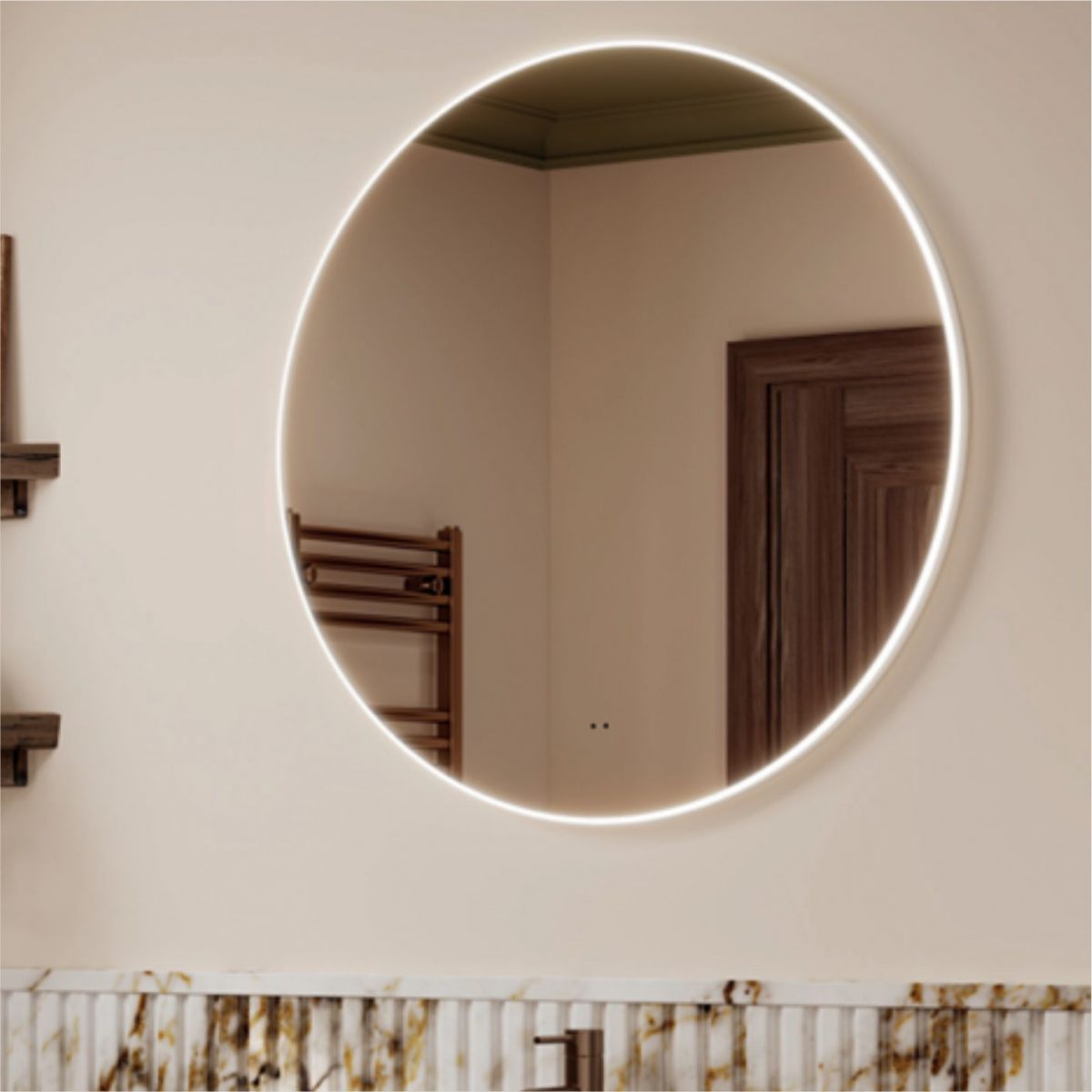 Aura Round LED Mirrors - Image 1
