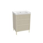 600 Freestanding Fluted Cabinet & Basin Stone