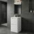 Borde 500 Floor Cabinet with Basin - 500w x 850h x 450d