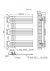 Cardiff Towel Radiators Double Towel Rail 800h x 600w x 70d - Image 6