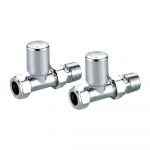 Radiator Valve Straight 15mm (Pair)