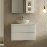 Elsa 900 Wall Hung Vanity Units Double Drawer with Worktop