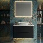 Elsa 600 Wall Hung Vanity Units Double Drawer with Worktop