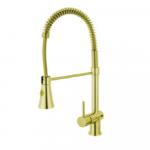 Astracast Brushed Brass Pull-out kitchen sink mixer