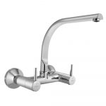 Jaquar Sink Mixer with Regular Swivel Spout, Wall Mounted