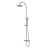 Jaquar Thermostatic Shower Mixer with Integrated Divertor and Adjust Height Upto 250mm Rigid Riser with Shower Head & Shower Handset - Image 2