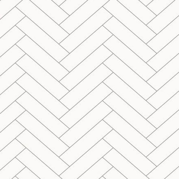 8mm Chevron White Decorative Panel