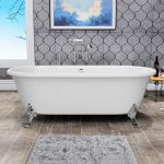Jaquar Queens Freestanding bathtub 1702x787x434/615mm With Chrome Over Flow, Waste & Legs