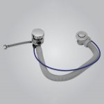 Jaquar Drain Pipe With Overflow & Filler 800mm - Black Chrome