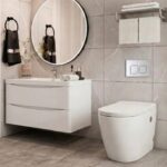 Borde 900 Wall Cabinet with Basin - 900w x 450h x 450d