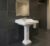Jaquar Wall Hung Basin with Full Pedestal - Image 2