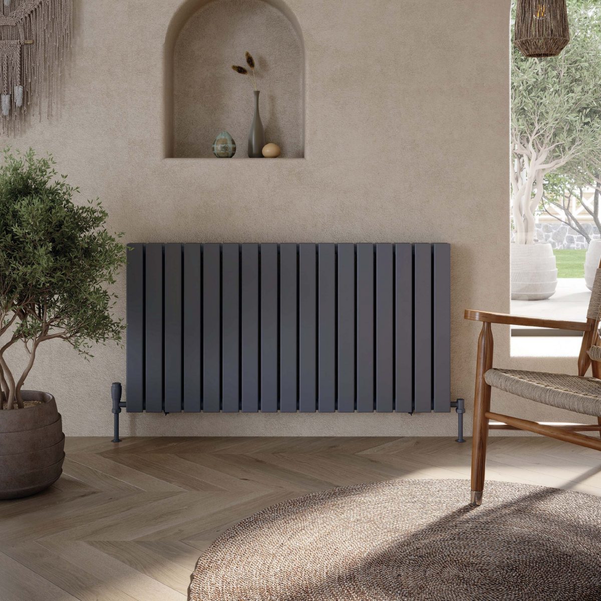 Leicester Towel Radiators Towel Rail 600h x 1158w x 69d mm - Image 4
