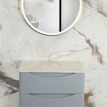 Elsa 700 Wall Hung Vanity Units Double Drawer with Worktop
