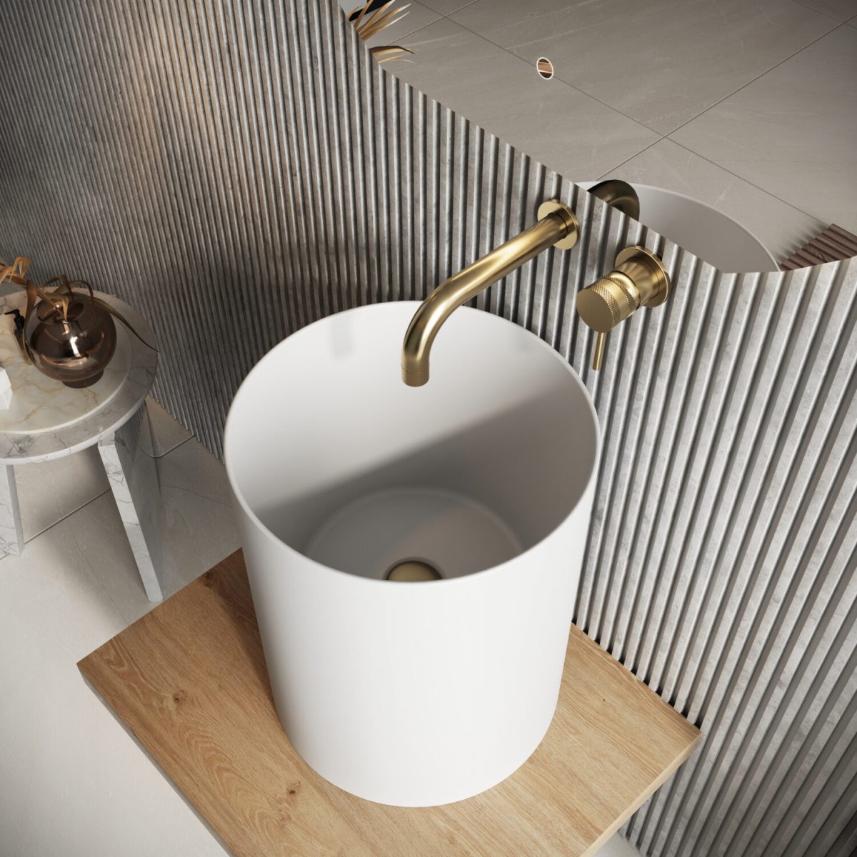 Silo Tall Basin  - Gloss White - Image 3