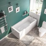 Portsmouth Low Level Twin Grip Bath 1500 x 700