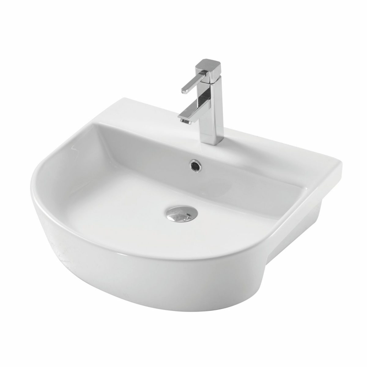 Silo Semi Recessed Basin Curved - Image 1