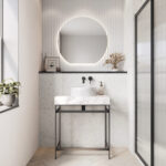 Orce Fluted Oval Countertop Basin