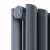 Penrith Towel Radiators Double Towel Rail 600h x 413w x 85d - Image 4