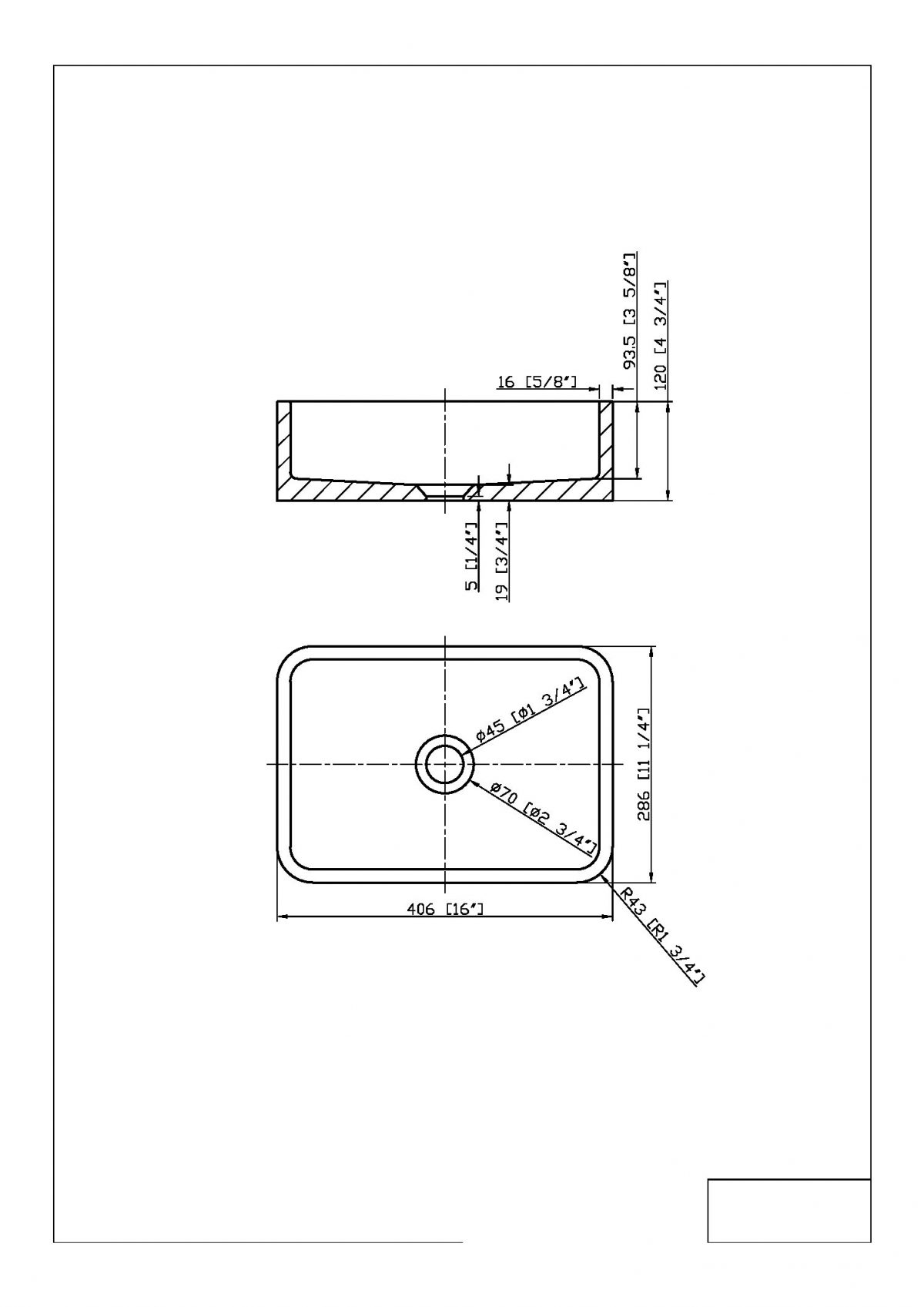 Silo Rectangle Countertop Basin - Image 2