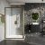 S6 Brushed Brass Sliding Door 1200