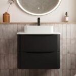 Elsa 800 Wall Hung Vanity Units Double Drawer with Worktop